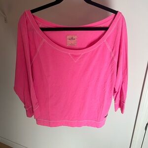 Hollister Pink Boxy Relaxed Sweatshirt